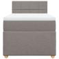 Preview: Boxspringbett mit Matratze Taupe 100x200 cm Stoff