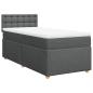 Preview: Boxspringbett mit Matratze Dunkelgrau 100x200 cm Stoff