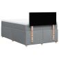 Preview: Boxspringbett mit Matratze Hellgrau 120x190 cm Stoff