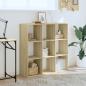 Preview: Bücherregal Sonoma-Eiche 102x32x102 cm Holzwerkstoff