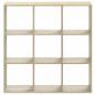 Preview: Bücherregal Sonoma-Eiche 102x32x102 cm Holzwerkstoff