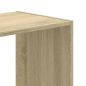 Preview: Bücherregal Sonoma-Eiche 102x32x102 cm Holzwerkstoff