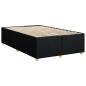 Preview: Boxspringbett mit Matratze Schwarz 120x190 cm Stoff