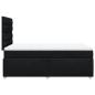 Preview: Boxspringbett mit Matratze Schwarz 120x190 cm Stoff