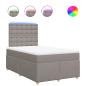Preview: Boxspringbett mit Matratze Taupe 120x190 cm Stoff