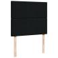Preview: Boxspringbett mit Matratze Schwarz 120x200 cm Stoff