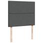 Preview: Boxspringbett mit Matratze Dunkelgrau 120x200 cm Stoff