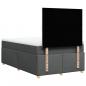 Preview: Boxspringbett mit Matratze Dunkelgrau 120x200 cm Stoff