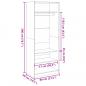Preview: Kleiderschrank Sonoma-Eiche 80x50x200 cm Holzwerkstoff