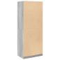 Preview: Kleiderschrank Grau Sonoma 80x50x200 cm Holzwerkstoff