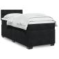 Preview: ARDEBO.de - Boxspringbett mit Matratze Schwarz 90x200 cm Samt
