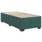 Preview: Boxspringbett mit Matratze Dunkelgrün 90x200 cm Samt