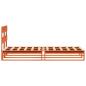 Preview: Massivholzbett ohne Matratze Wachsbraun 90x190 cm Kiefernholz