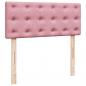 Preview: Boxspringbett mit Matratze Rosa 120x200 cm Samt