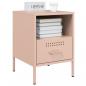 Preview: Nachttische 2 Stk. Rosa 36x39x50,5 cm Stahl