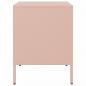 Preview: Nachttische 2 Stk. Rosa 36x39x50,5 cm Stahl