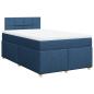 Preview: Boxspringbett mit Matratze Blau 120x190 cm Stoff