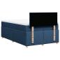 Preview: Boxspringbett mit Matratze Blau 120x190 cm Stoff