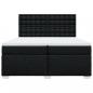 Preview: Boxspringbett mit Matratze Schwarz 200x200 cm Stoff