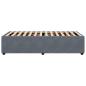 Preview: Bettgestell ohne Matratze Dunkelgrau 80x200 cm Samt