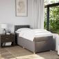 Preview: Boxspringbett mit Matratze Taupe 90x200 cm Stoff
