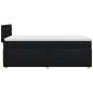 Preview: Boxspringbett mit Matratze Schwarz 100x200 cm Stoff