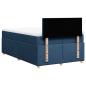 Preview: Boxspringbett mit Matratze Blau 120x190 cm Stoff