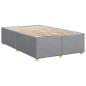 Preview: Boxspringbett mit Matratze Hellgrau 120x190 cm Stoff