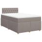 Preview: Boxspringbett mit Matratze Taupe 120x190 cm Stoff