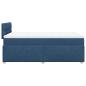 Preview: Boxspringbett mit Matratze Blau 120x190 cm Stoff