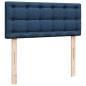 Preview: Boxspringbett mit Matratze Blau 120x190 cm Stoff