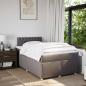Preview: Boxspringbett mit Matratze Taupe 120x200 cm Stoff