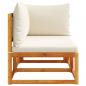 Preview: Gartensofa mit Kissen 2-Sitzer Massivholz Akazie
