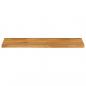 Preview: Tischplatte mit Baumkante 120x40x2,5 cm Massivholz Mango