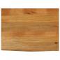 Preview: ARDEBO.de - Tischplatte mit Baumkante 90x60x2,5 cm Massivholz Mango