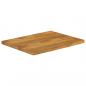 Preview: Tischplatte mit Baumkante 90x60x2,5 cm Massivholz Mango