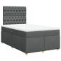 Preview: Boxspringbett mit Matratze Dunkelgrau 120x200 cm Stoff