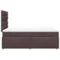 Preview: Boxspringbett mit Matratze Dunkelbraun 120x200 cm Stoff