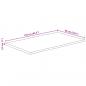 Preview: Tischplatte mit Baumkante 110x60x2,5 cm Raues Mango Massivholz