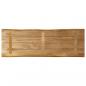 Preview: Tischplatte mit Baumkante 120x40x3,8 cm Raues Mango Massivholz