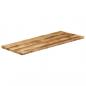 Preview: Tischplatte mit Baumkante 140x60x2,5 cm Raues Mango Massivholz