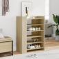 Preview: ARDEBO.de - Schuhschrank Sonoma-Eiche 74,5x37,5x100 cm Holzwerkstoff