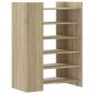 Preview: Schuhschrank Sonoma-Eiche 74,5x37,5x100 cm Holzwerkstoff