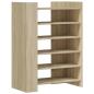 Preview: Schuhschrank Sonoma-Eiche 74,5x37,5x100 cm Holzwerkstoff