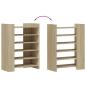 Preview: Schuhschrank Sonoma-Eiche 74,5x37,5x100 cm Holzwerkstoff