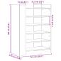 Preview: Schuhschrank Sonoma-Eiche 74,5x37,5x100 cm Holzwerkstoff