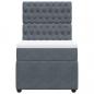 Preview: Boxspringbett mit Matratze Dunkelgrau 80x200 cm Samt