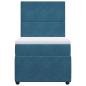 Preview: Boxspringbett mit Matratze Blau 90x190 cm Samt