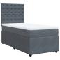 Preview: Boxspringbett mit Matratze Dunkelgrau 90x190 cm Samt