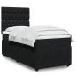 Preview: ARDEBO.de - Boxspringbett mit Matratze Schwarz 90x200 cm Samt